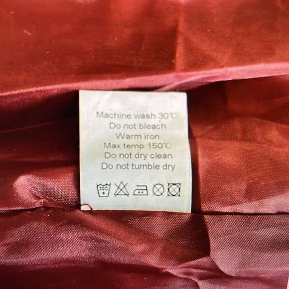 Men's Small Bomber Style Jacket Lars Amadeus Quilted Lightweight Burgundy NWT - Picture 7 of 8